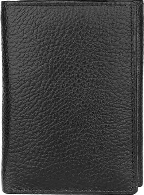 

ALW Men Formal Black Genuine Leather Wallet(8 Card Slots)