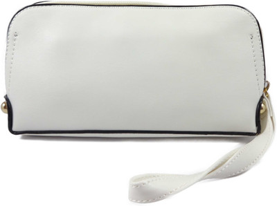 

SB Women Casual White Artificial Leather Wallet(3 Card Slots)