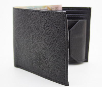 

MS Men Casual Black Artificial Leather Wallet(10 Card Slots)