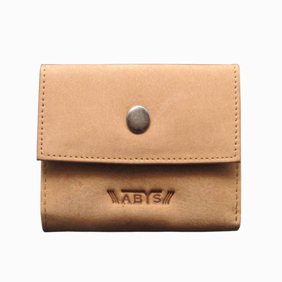 

ABYS Men Casual Beige Genuine Leather Wallet(12 Card Slots), Tan