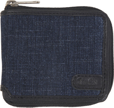 

Tee Ess Men Ethnic Blue, Black Genuine Leather, Denim Wallet(3 Card Slots), Black;blue