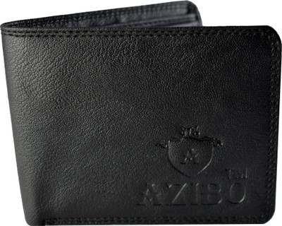 

Azibo Men Casual Black Artificial Leather Wallet(5 Card Slots)