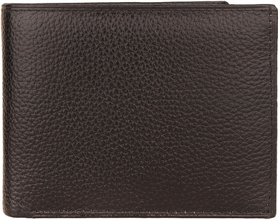 

ALW Men Casual Brown Genuine Leather Wallet(9 Card Slots), Black
