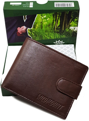 

Wildmount Men Casual Brown Genuine Leather Wallet(6 Card Slots)