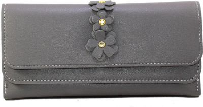 

SKOLL Women Casual Grey Artificial Leather Wallet(4 Card Slots)
