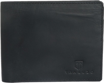 

Tan Luzo Men Casual Black Genuine Leather Wallet(8 Card Slots)