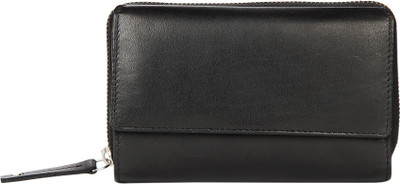 

Leather Zentrum Men Casual Black Genuine Leather Wallet(11 Card Slots)