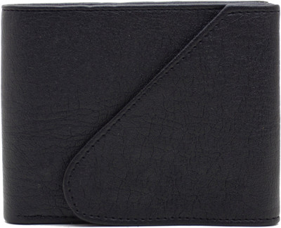

MS Men Casual Black Artificial Leather Wallet(4 Card Slots)