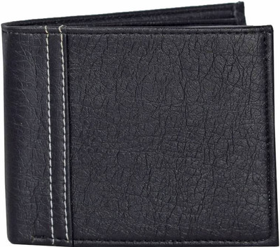 

TWINSTAR Men Casual Blue Artificial Leather Wallet(9 Card Slots), Black