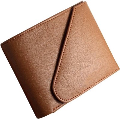 

Milliardaire stile di vita Men Formal Tan Artificial Leather Wallet(5 Card Slots)