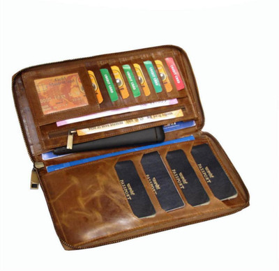 

ABYS Men Multicolor Genuine Leather Wallet(7 Card Slots), ABYS Men Casual Tan Genuine Leather Wallet(7 Card Slots), Multicolor