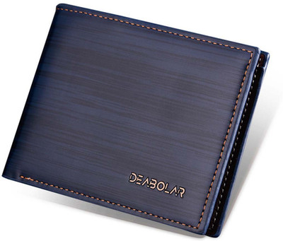 

Deabolar Men Casual Blue Artificial Leather Wallet(10 Card Slots)