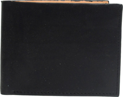 

GFW Men Casual Black Genuine Leather Wallet(5 Card Slots), Black 02