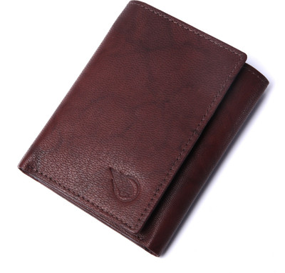 

RUGE Men Black Genuine Leather Wallet(6 Card Slots), Antique brown