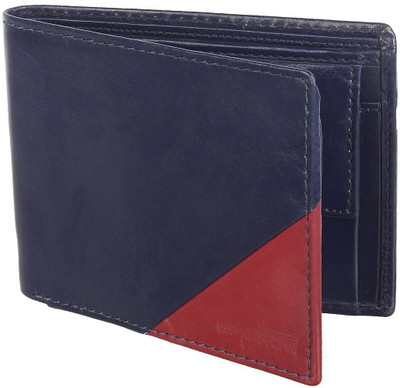 

Spairow Men Casual Blue, Red Genuine Leather Wallet(6 Card Slots)