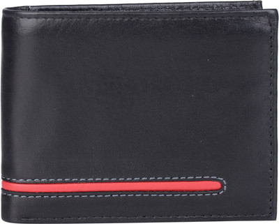 

LEATHERSTILE Boys Casual Black Genuine Leather Wallet(13 Card Slots)
