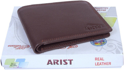 

Arist Men Casual Brown Genuine Leather Wallet(7 Card Slots)