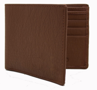 

MS Men Formal Brown Artificial Leather Wallet(10 Card Slots)