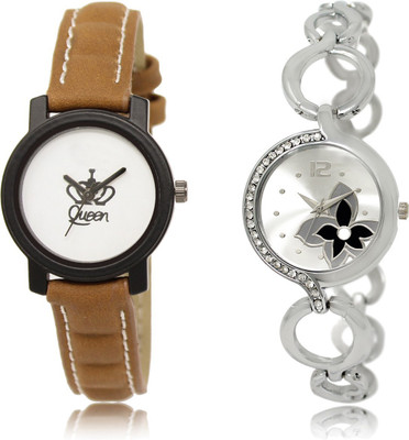 

The Shopoholic Latest Fashionable White And Silver Dial Analog Watch For Girls Girl Watchs Watch - For Women