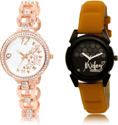

The Shopoholic Best Combo Pack White And Black Dial Analog Watch For Girls Woman'S Watchs Watch - For Women