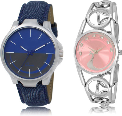

The Shopoholic Blue And Grey And Pink Dial Analog Watch For Boys And Girls Watch - For Men & Women
