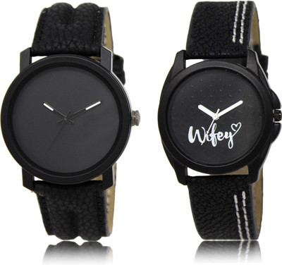 

The Shopoholic Latest Fashionable Black Dial Analog Watch For Boys And Girls Watches For Couple Watch - For Men & Women