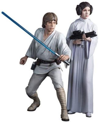 

Kotobukiya Star Wars 2-Pack Luke Skywalker & Princess Leia 1/10 Artfx Statue(Multicolor)
