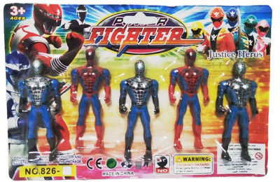 

imtion Power FighterS Justice Heros Spider Man Small Size 8x3 Cm(Multicolor)