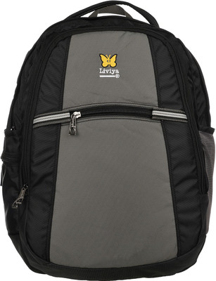 

Liviya SB-1448 38 Backpack(Grey), Black;light grey