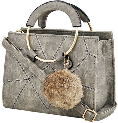 

Women's Capital Gray P.U. Women's Handbag Shoulder Bag(Grey, 7 inch)