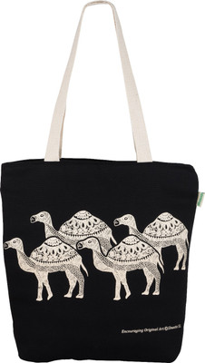 

allforasmile Ecofriendly Tote Bag | Animal Collection Camel | Original Art Multipurpose Bag(Black, 5 L)