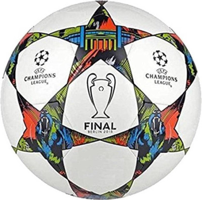 

Millets Champion League Football - Size: (Pack of 1, Multicolor, White, White;multicolor