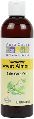 

Aura Cacia urturing Sweet Almond Skin Care Oil, 16-Ounce Bottle(473 ml)