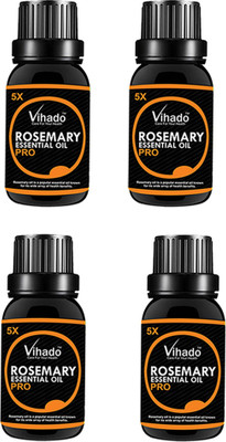 

VIHADO Rosemary Essential Oil 5X FAST (18 gm) (Pack of 4)(10 ml)