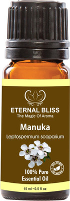 

Eternal Bliss Manuka Essential Oil - Pure Natural Aromatherapy & Therapeutic Grade Oil For Skin Care & Hair Care Hair Oil (15 ML)(15 ml)
