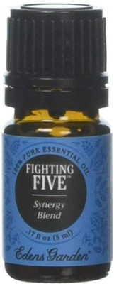 

Edens Garden Fighting Five 5 ml 100% Pure Therapeutic Grade GC/MS Tested (Lemon, Cinnamon Leaf, Morocan Rosemary(30 ml)