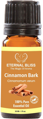 

Eternal Bliss Cinnamon Bark Essential Oil - Pure Natural Aromatherapy & Therapeutic Grade Oil For Skin Care & Hair Care Hair Oil (30 ML)(30 ml)