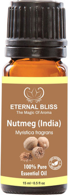 

Eternal Bliss Nutmeg Essential Oil - Pure Natural Aromatherapy & Therapeutic Grade Oil For Skin Care & Hair Care Hair Oil (15 ML)(15 ml)