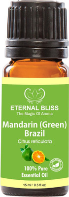 

Eternal Bliss Mandarin Essential Oil (Green) - Pure Natural Aromatherapy & Therapeutic Grade Oil For Skin Care & Hair Care Hair Oil (15 ML)(15 ml)