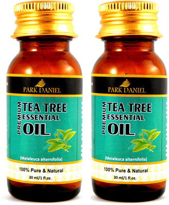 

Park Daniel Premium Tea tree essential oil- 100% Pure and Natural- For Skin and Scalp Combo pack of 2 bottles of 30 ml(60 ml)(60 ml)