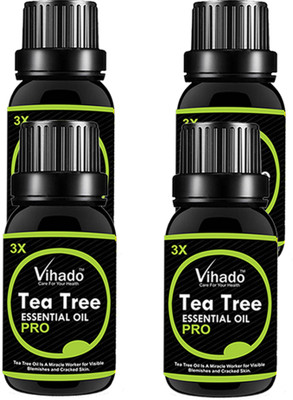 

VIHADO 100% pure and natural Tea Tree Oil 3X PRO (20 ML) (pack of 4)(20 ml)