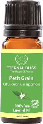 

Eternal Bliss Petit Grain Essential Oil - Pure Natural Aromatherapy & Therapeutic Grade Oil For Skin Care & Hair Care Hair Oil (15 ML)(15 ml)