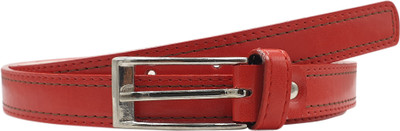 

Snoby Women Casual Red Artificial Leather Belt