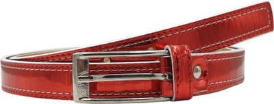 

Snoby Women Casual Red Artificial Leather Belt