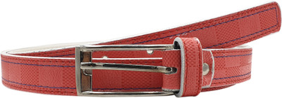 

Snoby Women Casual Red Artificial Leather Belt
