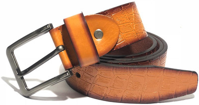 

LAER Men Brown Genuine Leather Belt