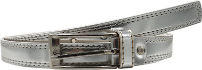 

Snoby Women Casual Silver Artificial Leather Belt