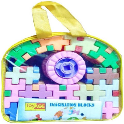 

MA Products Building Blocks Educational Set For Kids Play Toy (66 Pieces)(Multicolor)