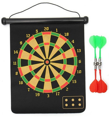 

Sahni Sports 17 Inches Roll-up Magnetic Dart Board 17 inch Dart Board(Black)