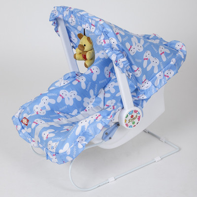 

Dash Multipurpose (9 in 1) Blue baby carry cot Swing with mosquito net, Sun shade and Harness Non-electric Bouncer(Blue)